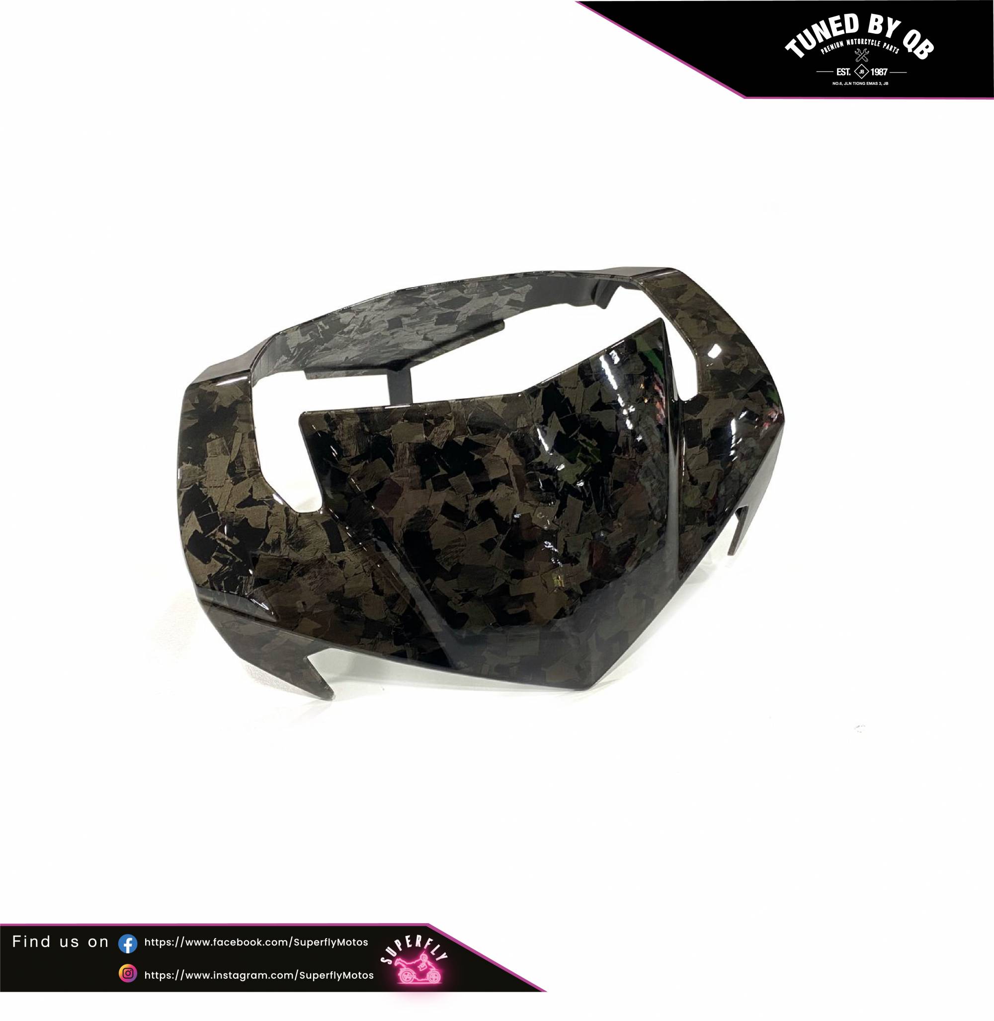 SUPERFLY HEAD COVER CARBON V3 YAMAHA Y15 V1